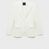 Mango blazer iguana in off white