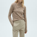 Mango trousers chloe in beige