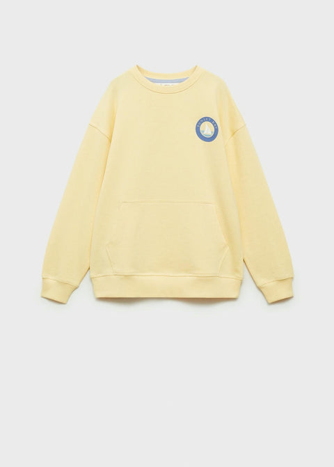 Mango sweatshirt wind in yellow