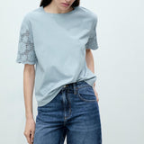 Mango t-shirt petunia in celestial