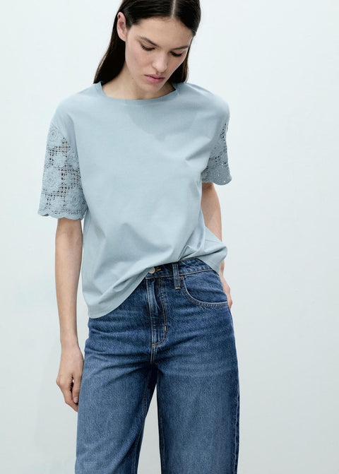 Mango t-shirt petunia in celestial