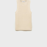 Mango top tappeito in raw-unbleached