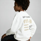 Mango sweatshirt elements in off white