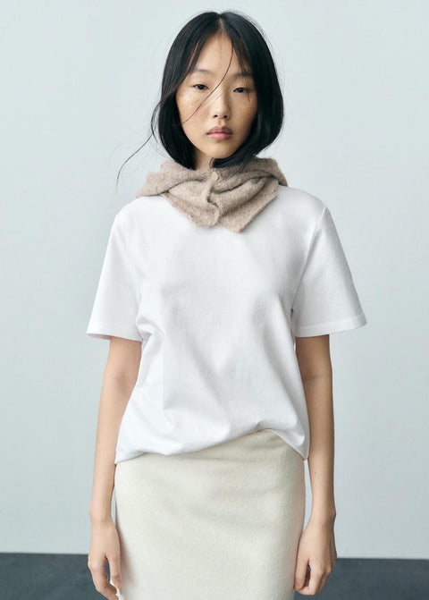 Mango t-shirt teruel in white