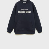 Mango sweatshirt learn in navy