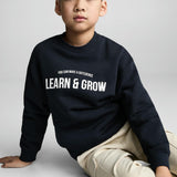 Mango sweatshirt learn in navy