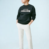 Mango sweatshirt learn in navy