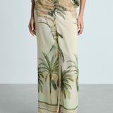 Mango skirt palmera in raw-unbleached