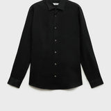 Mango shirt parrot in black