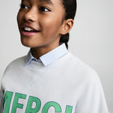 Mango sweatshirt merci in celestial