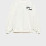 Mango sweatshirt mship in off white