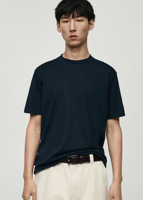 Mango t-shirt bellow in navy