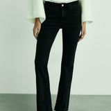Mango jeans fiona in black denim