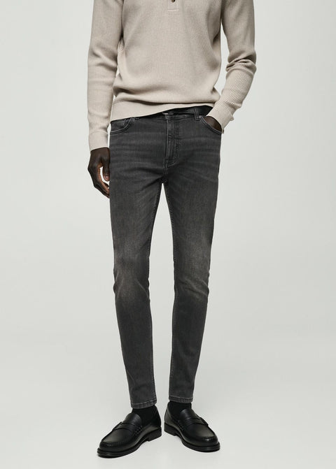 Mango jeans jude in dark grey denim