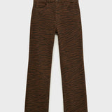 Mango jeans zebra in chocolate