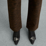 Mango jeans zebra in chocolate