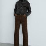 Mango jeans zebra in chocolate