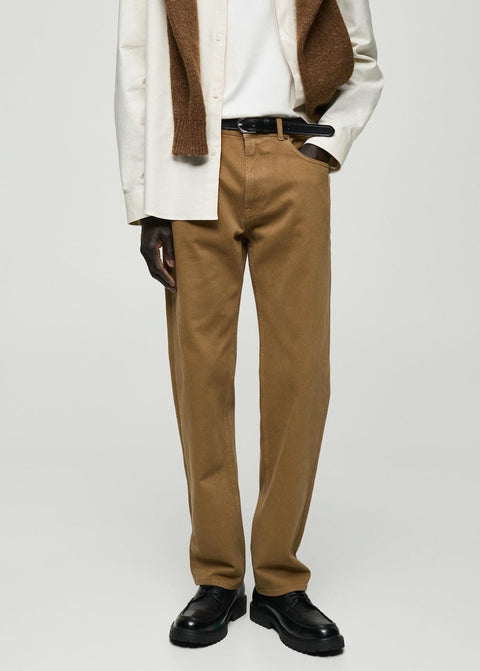 Mango jeans shinne in camel