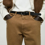 Mango jeans shinne in camel