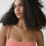Mango bikini top riga in red