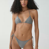 Mango bikini top lei in grey