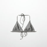 Mango bikini top lei in grey
