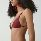 Mango bikini top paris in russet