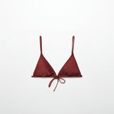 Mango bikini top paris in russet