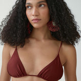Mango bikini top paris in russet