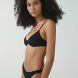 Mango bikini top solene in black