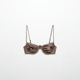 Mango bikini top mermaid in taupe