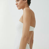 Mango swimsuit salada in white