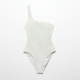 Mango swimsuit salada in white