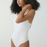 Mango swimsuit positano in white