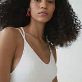 Mango swimsuit positano in white