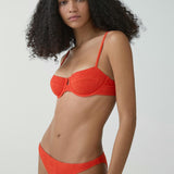 Mango bikini top ada in red