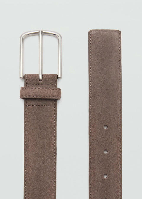 Mango belt suede in mole