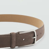 Mango belt suede in mole