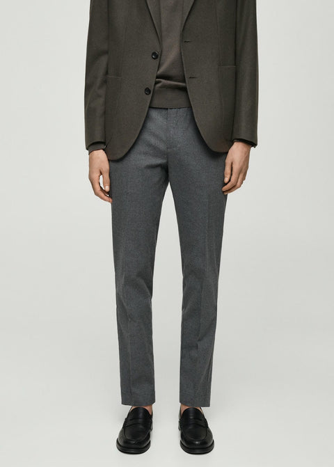 Mango trousers brest in light vigore grey