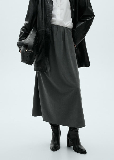 Mango skirt bronx in grey