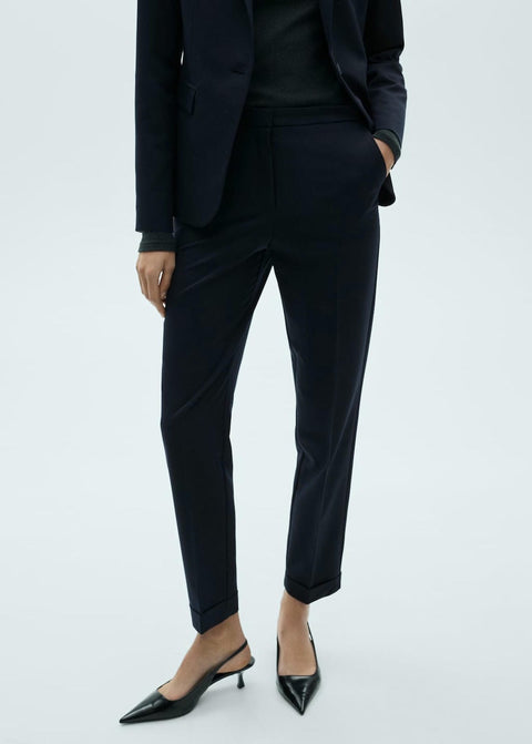 Mango trousers boreal in marine