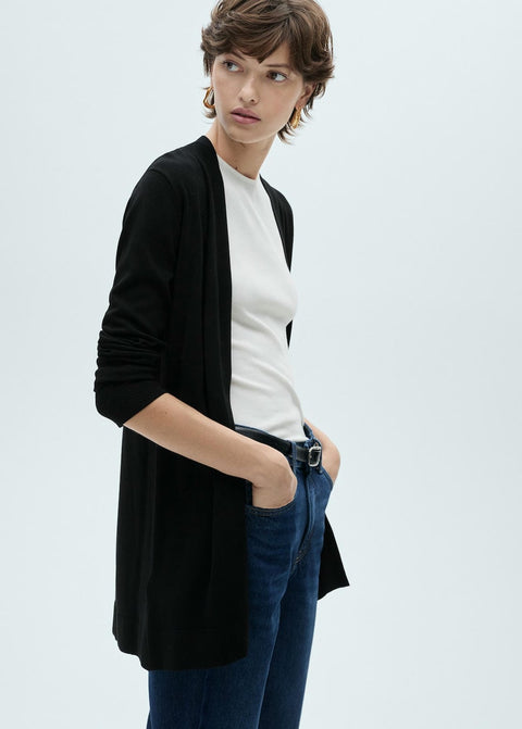 Mango cardigan almafir in black