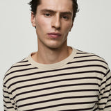 Mango t-shirt marinier in eggplant