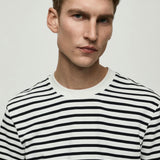 Mango t-shirt french in raw-unbleached