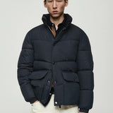 Mango puffer coat carter in navy