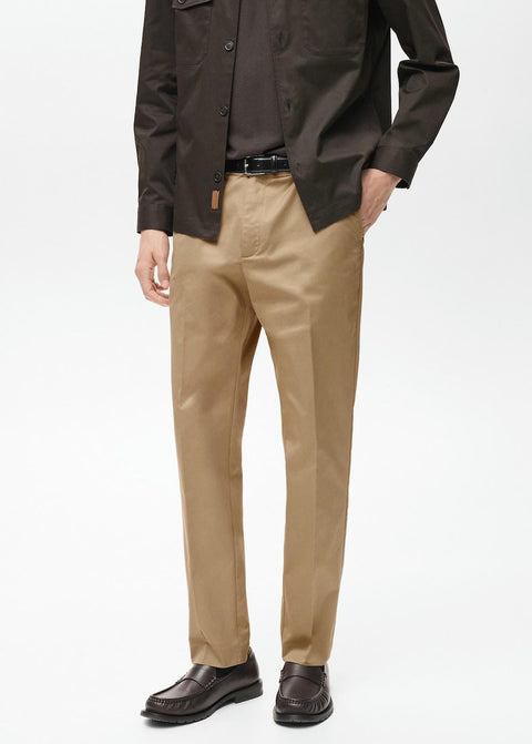 Mango trousers dublino in camel