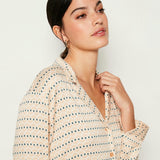 Etam bacco - chemise ml in green print