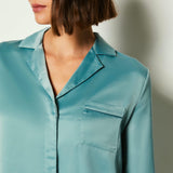 Etam balda - chemise ml in blue green