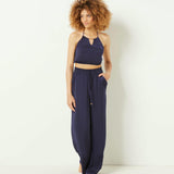 Etam cheeta - cropped top in midnight blue
