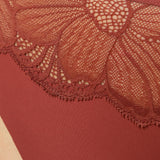 Etam flexi lace - tanga high leg in brique roux